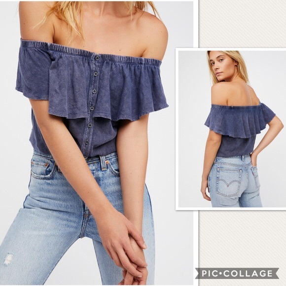 Free People Tops - NWT Free People Love Letter Tube Off Shoulder Top